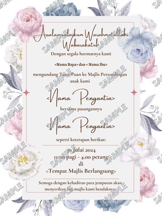 30 Template Kad Kahwin Digital dan Bonus!, Hobbies & Toys, Stationery