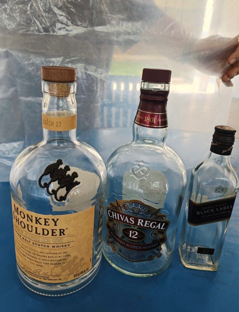 3 Empty Liquor Bottles for Sale, Food & Drinks, Other Food & Drinks on