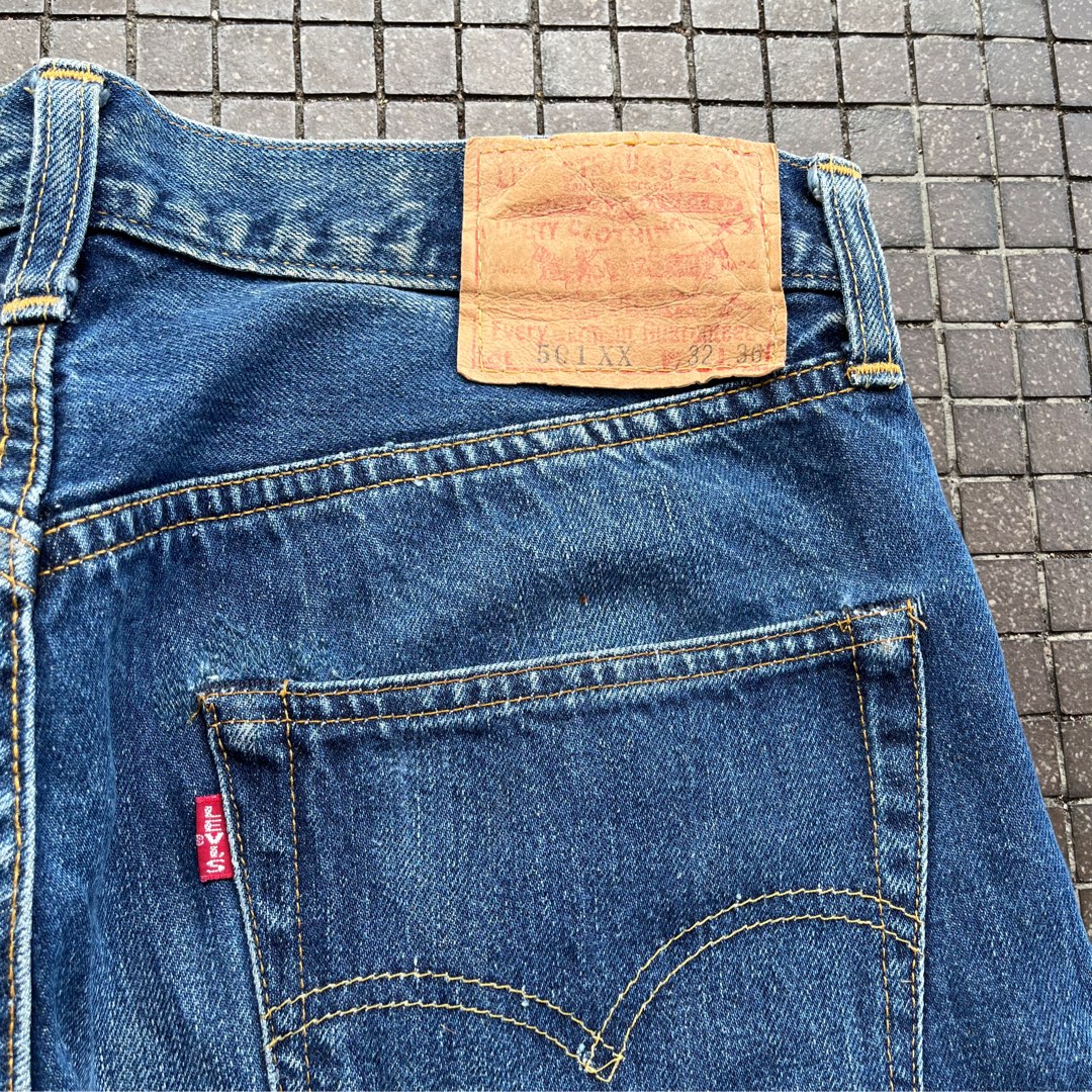 90s 古著Vintage Levi's 501XX 赤耳redline selvedge 牛仔褲美國555廠 