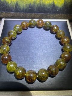 天然寶石💎雙色沙弗萊翠石榴石手串 64219498828929110