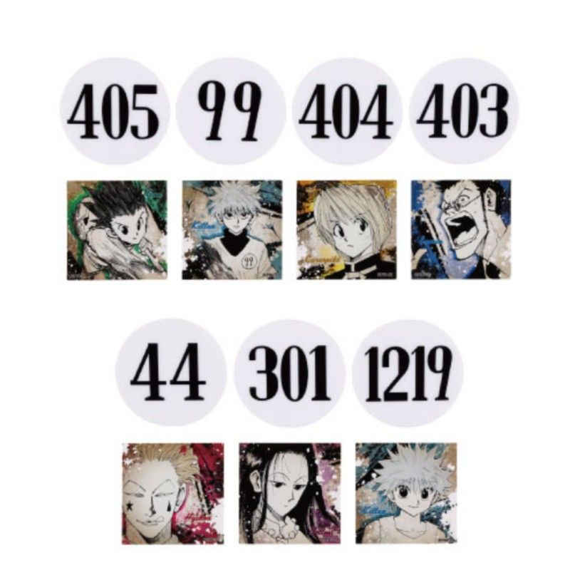 冨樫義博展 HUNTER×HUNTER キルア ナンバープレートアクリルバッジ