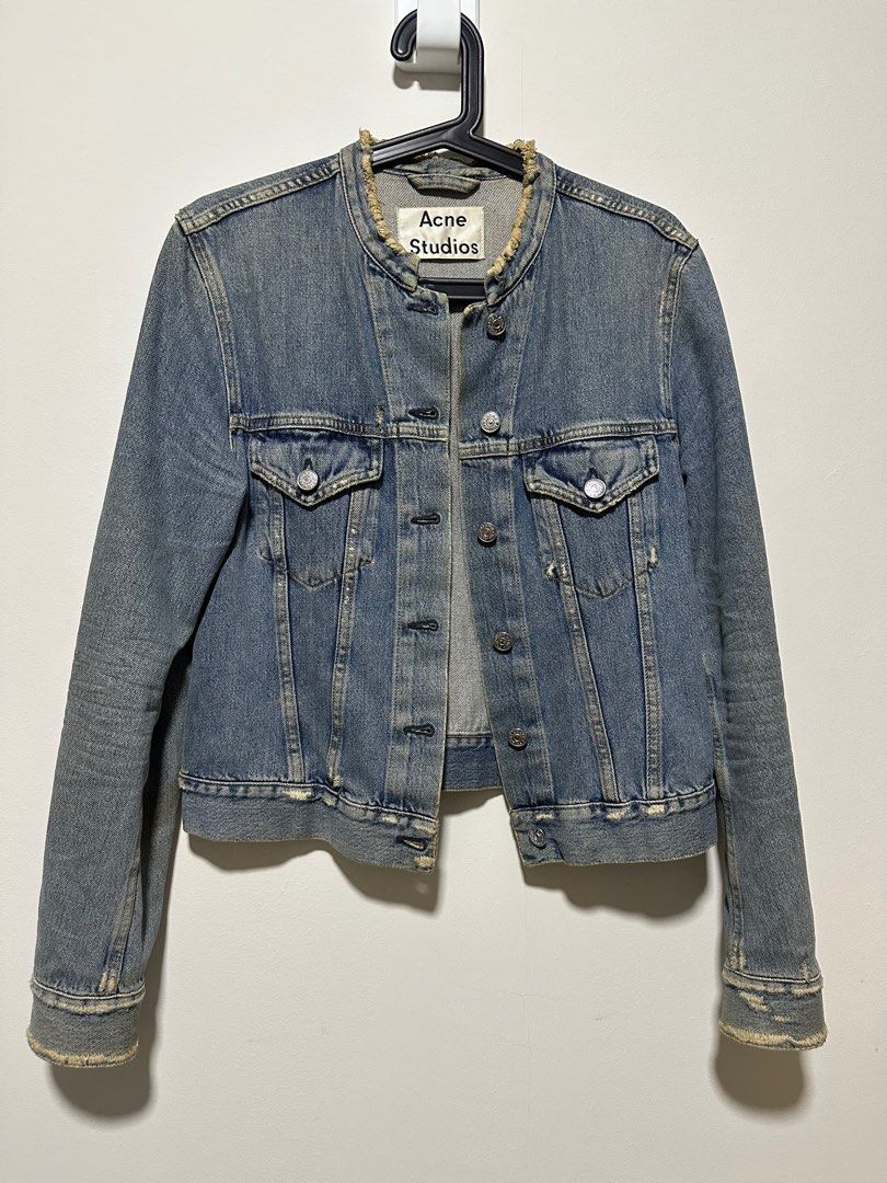 Acne studios sales distressed denim jacket