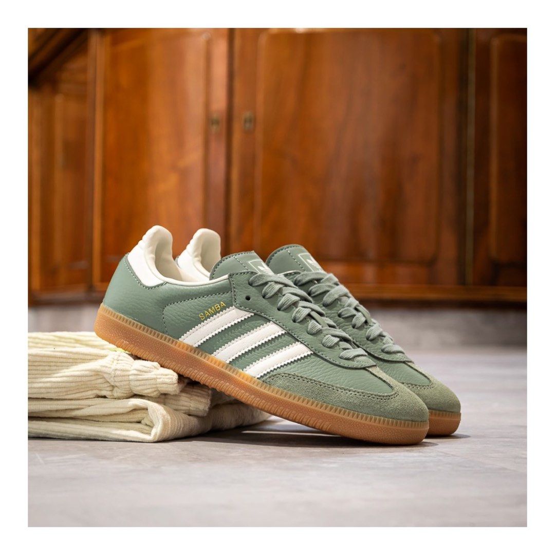 Adidas Samba OG Women's 'Silver Green/Gum', Women's Fashion, Footwear,  Sneakers on Carousell