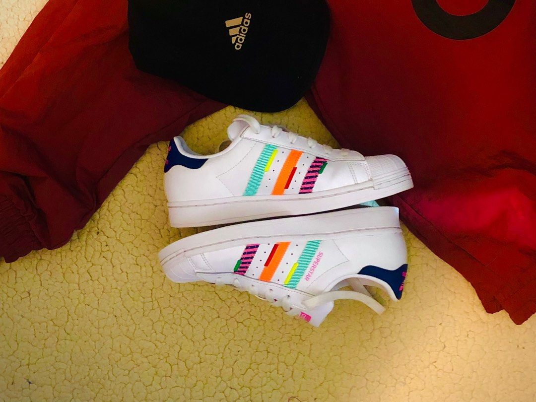 Adidas women's superstar lace up sneakers online