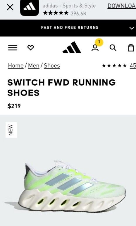Latest adidas running shoes 219 sale