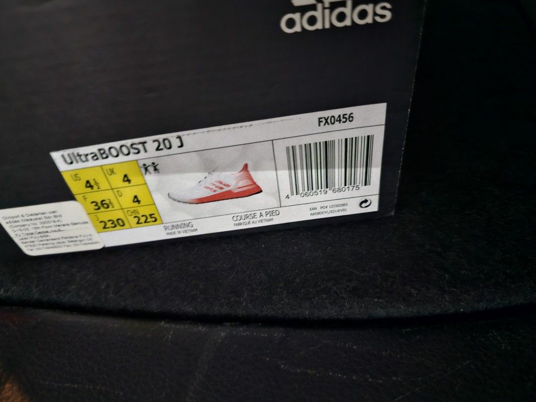 Adidas ultra boost 20 Junior, Babies u0026 Kids, Babies u0026 Kids Fashion on  Carousell