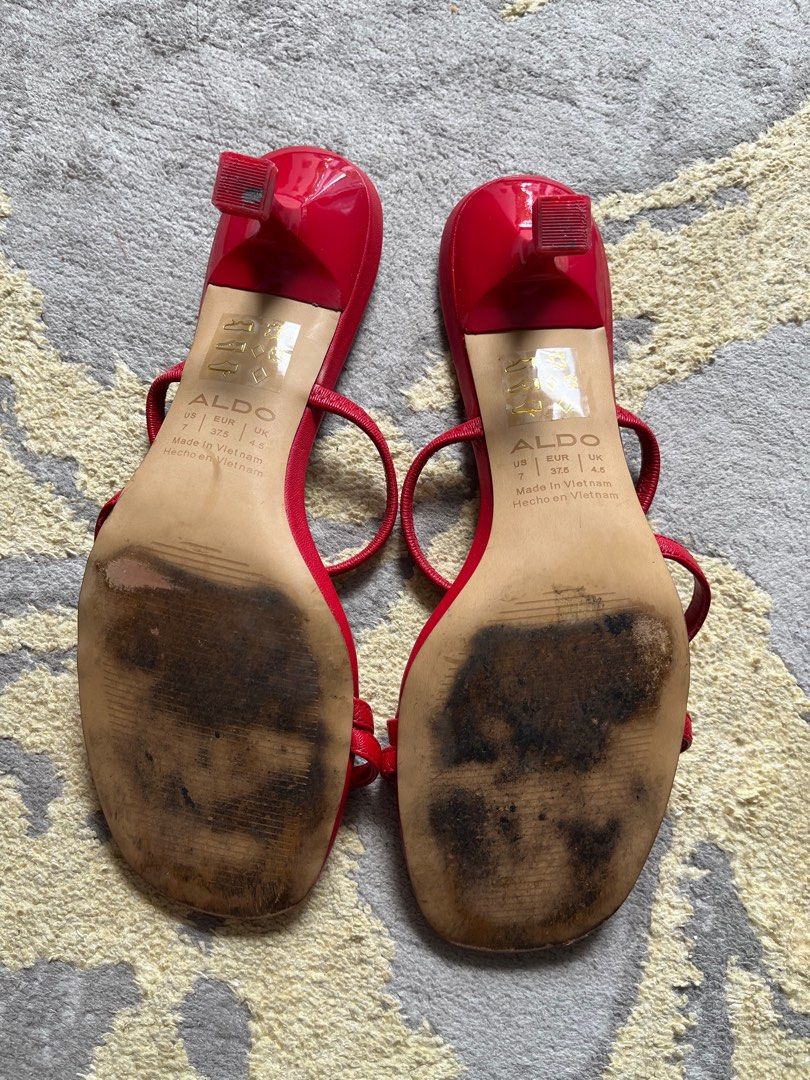 Aldo red hotsell strappy heels