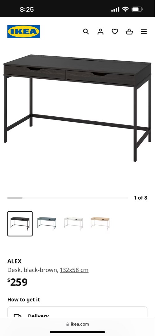 Alex Table Ikea, Furniture & Home Living, Furniture, Tables & Sets on