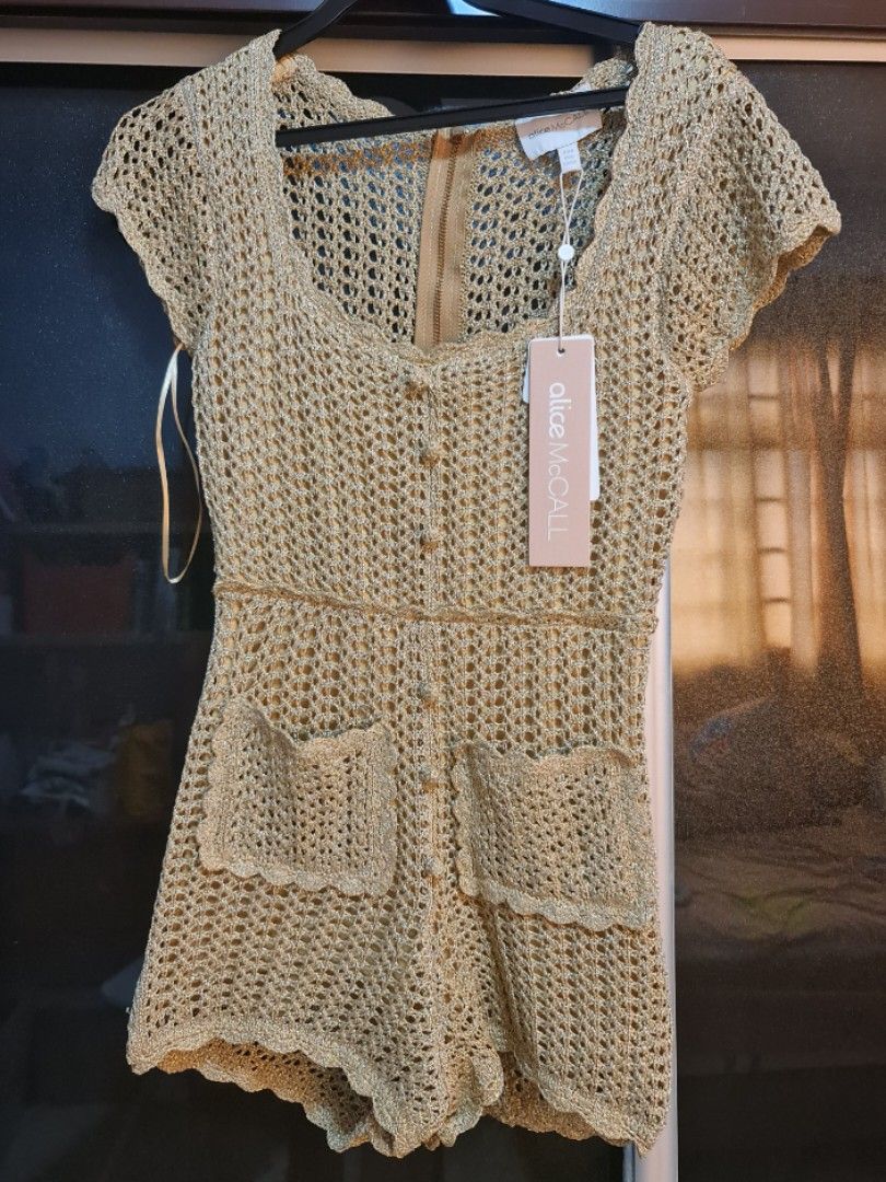 Alice mccall top crochet playsuit