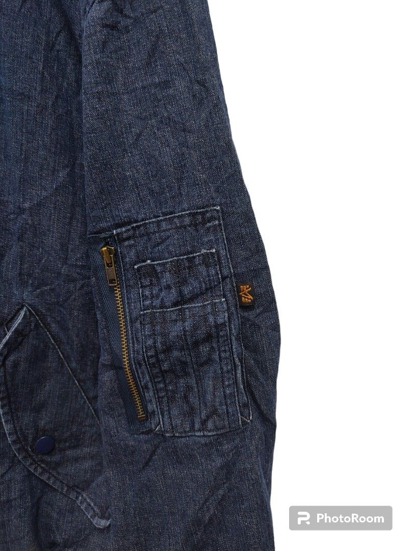 Alpha m denim jacket top