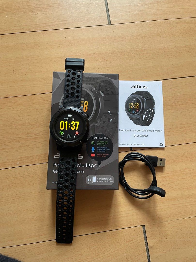 altius Premium Multisport GPS smart watch authentic original Men s