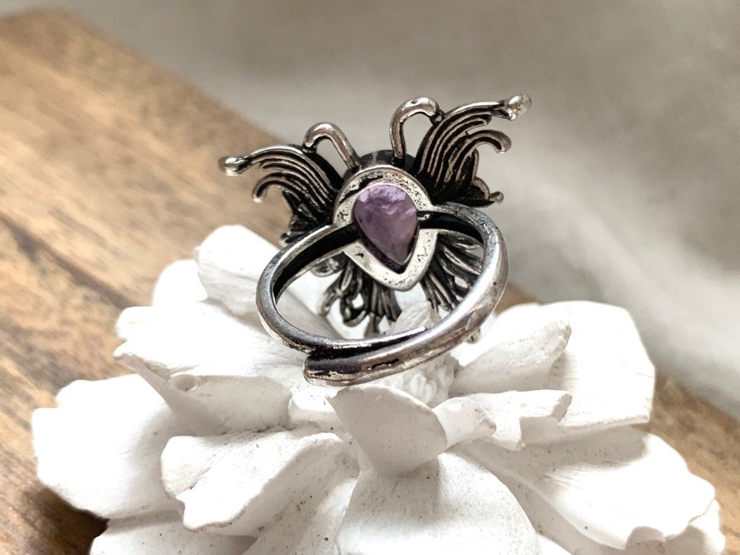 Butterfly 2024 amethyst ring