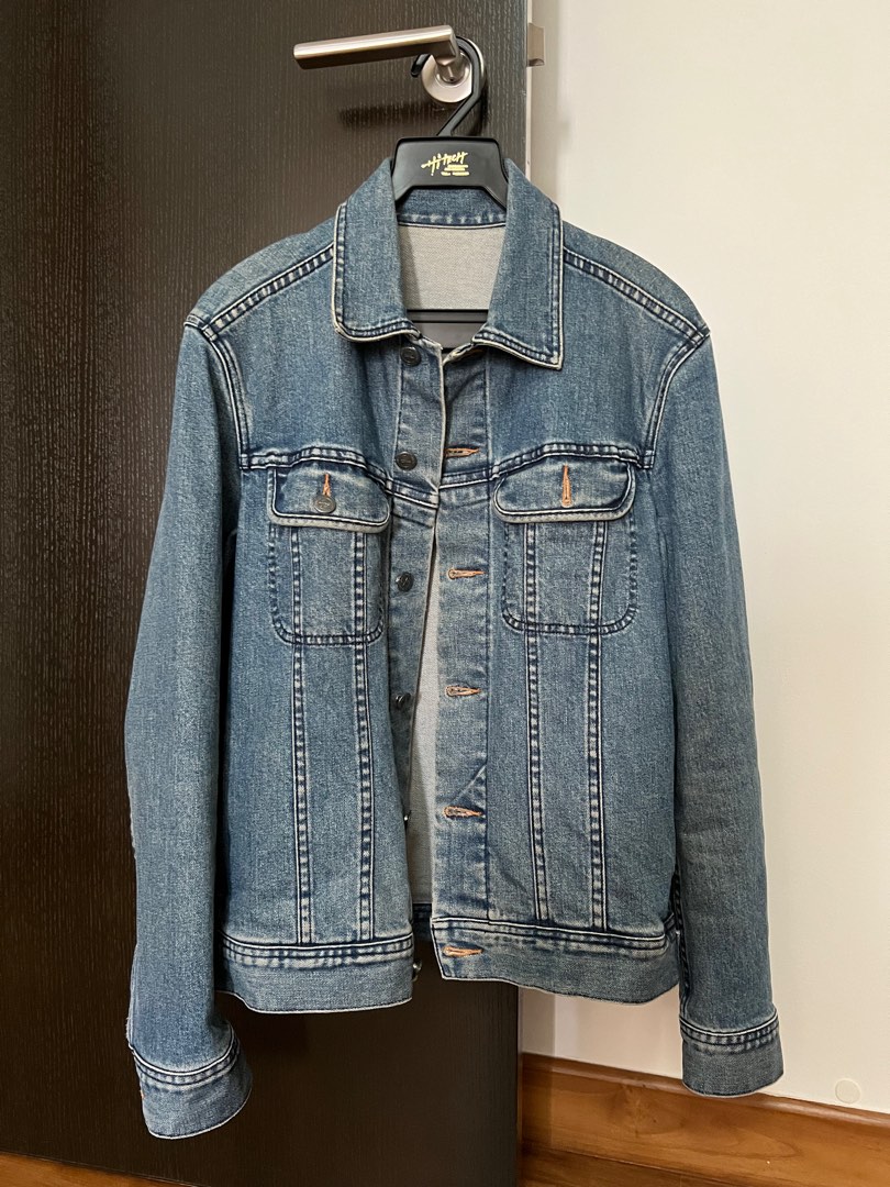 APC denim jacket, Men's Fashion, Coats, Jackets and Outerwear on Carousell