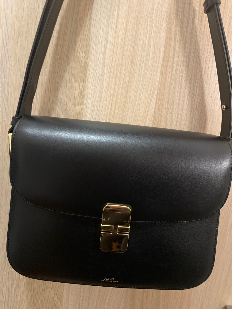 APC Grace bag black (large), 名牌, 手袋及銀包 - Carousell