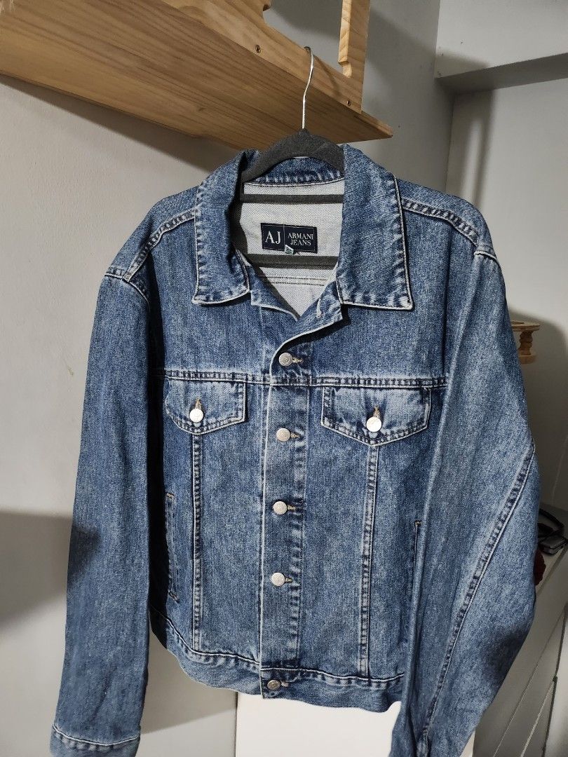 Mens armani outlet denim jacket
