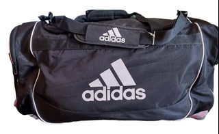 Auth Adidas XL Black Duffle Gym Bag