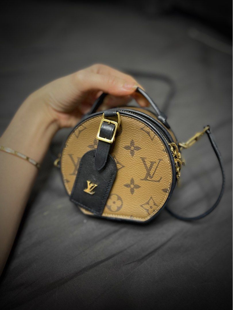AUTHENTIC LV LOUIS VUITTON Mini Boite Chapeau Reverse Monogram ✓Receipt,  Luxury, Bags & Wallets on Carousell
