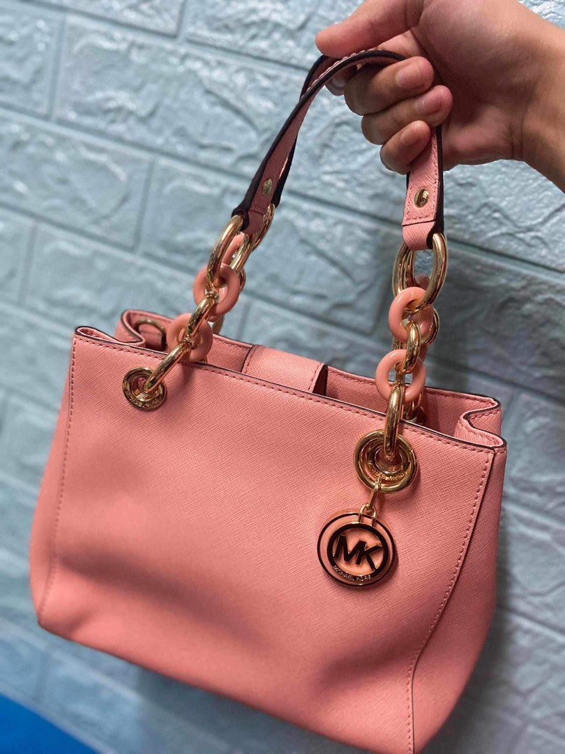Authentic Mk Baby Pink Tote Bag on Carousell