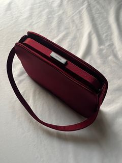 AUTHENTIC PRADA VINTAGE RED SATIN HANDBAG