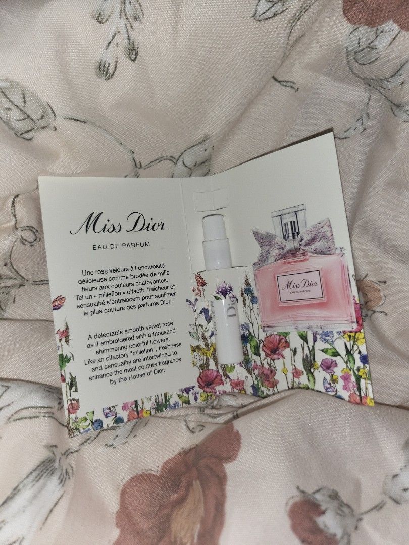 Authentic/Original Christian Dior Miss Dior Eau De Parfum 1 ML SAMPLE Size,  Beauty & Personal Care, Fragrance & Deodorants on Carousell