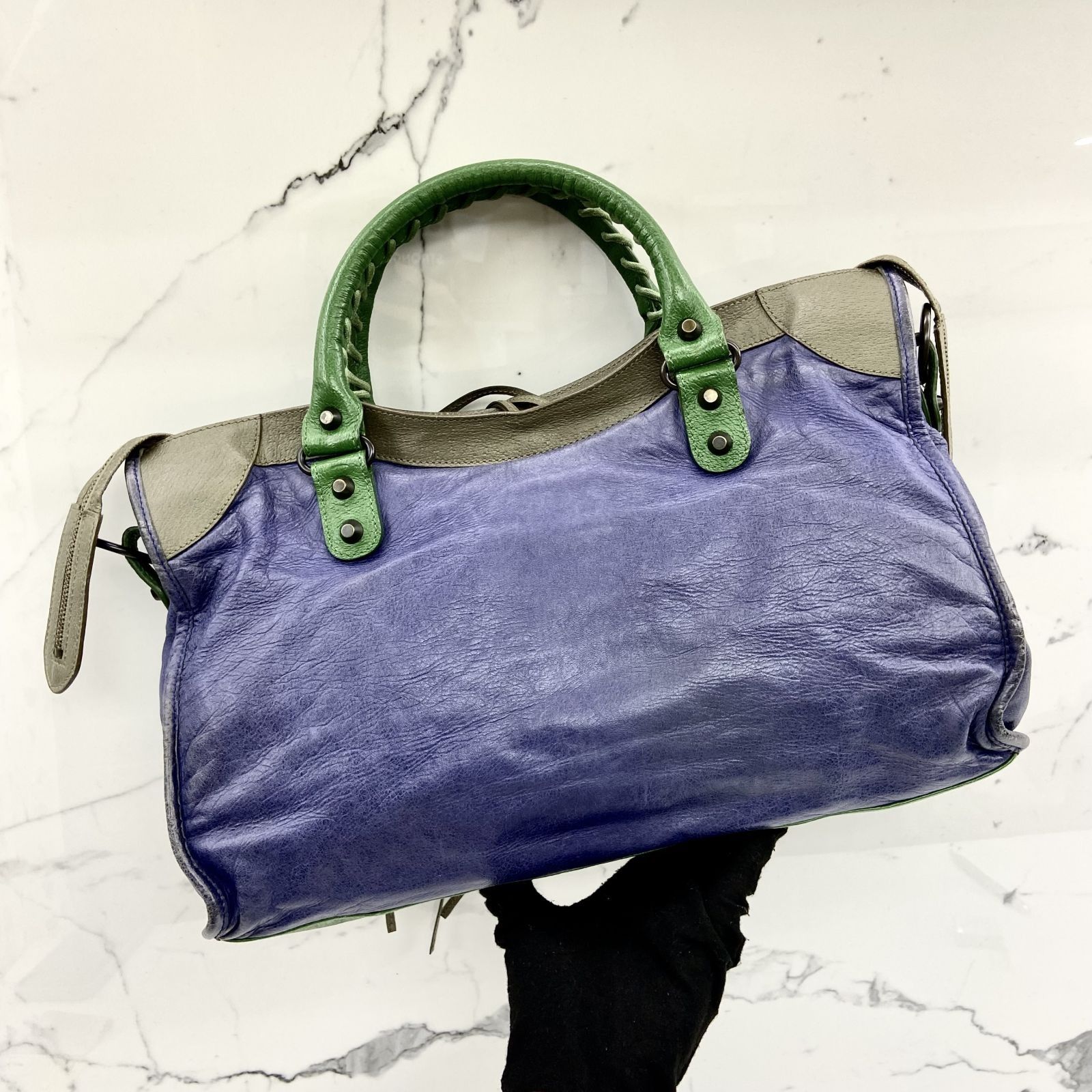 BALENCIAGA 115748 MULTICOLOUR THE CITY 2 WAY HANDBAG 237023685 TI