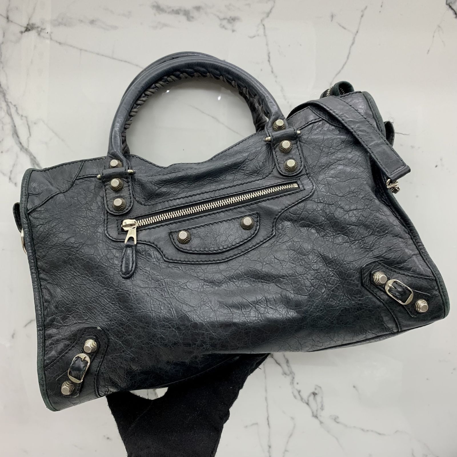 BALENCIAGA 281770 CITY W/MIRROR 2WAY SHOULDER BAG 237023887 TI 