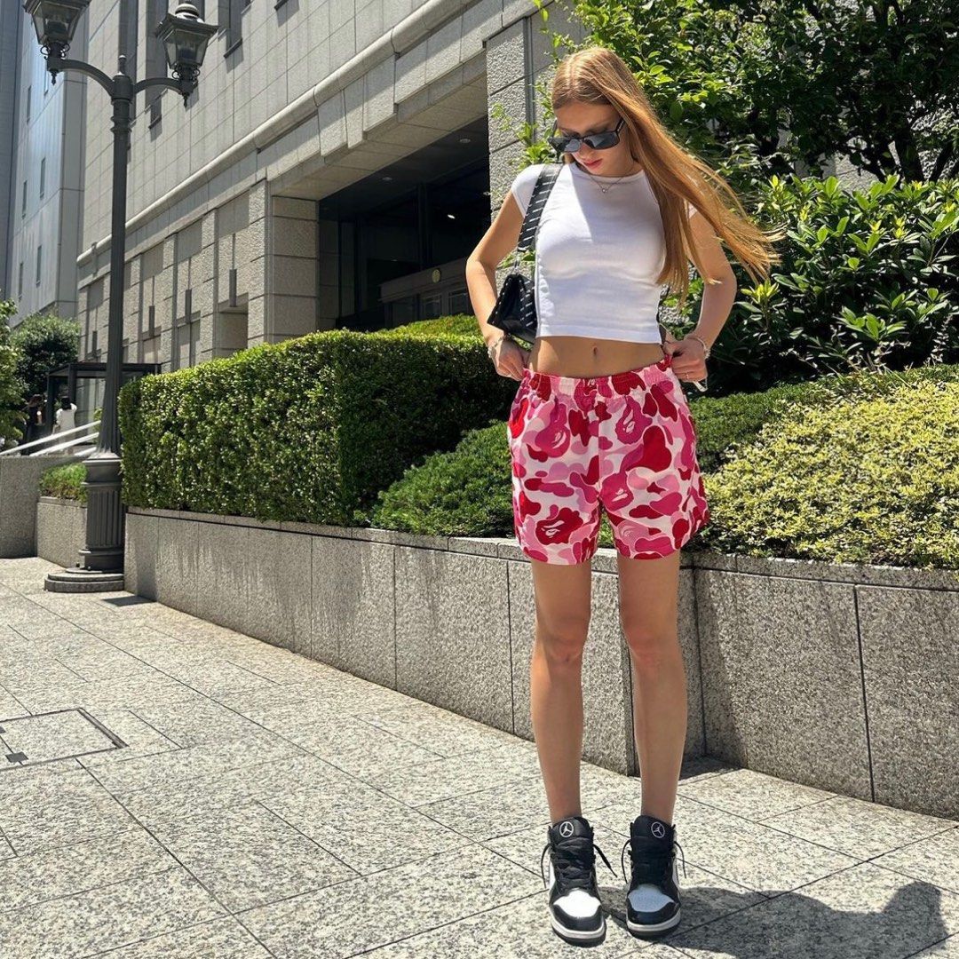 Bape shorts and top shop