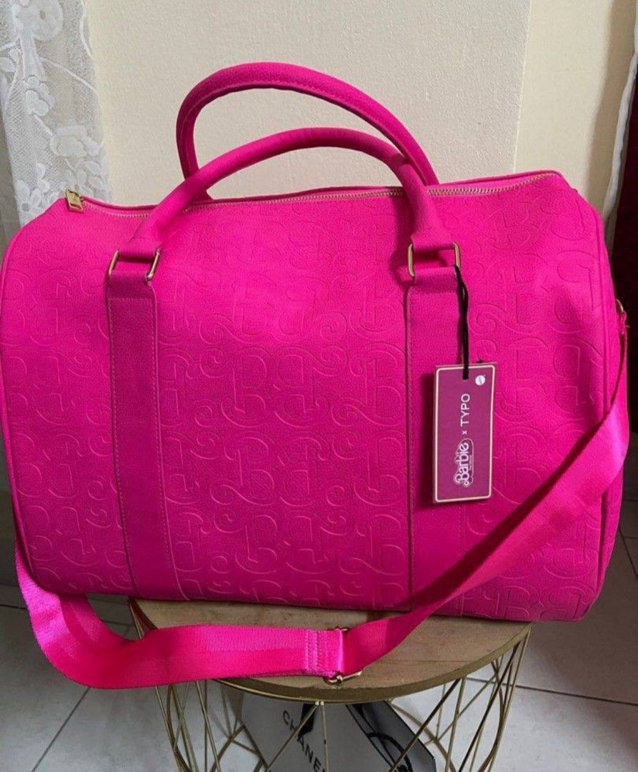 Barbie x Typo Duffel Bag Last Batch !, Luxury, Bags & Wallets on Carousell