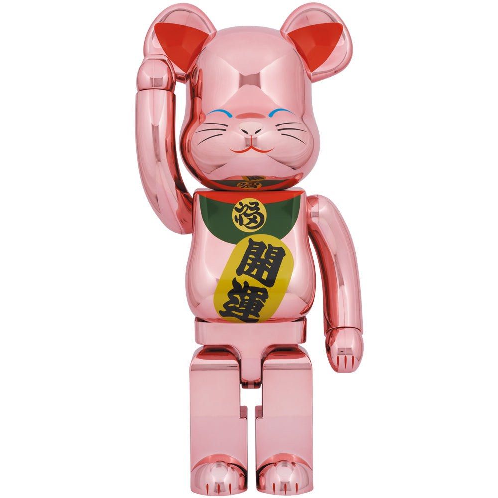 預訂》BEARBRICK 招き猫開運桃金メッキ1000%, 興趣及遊戲, 玩具& 遊戲