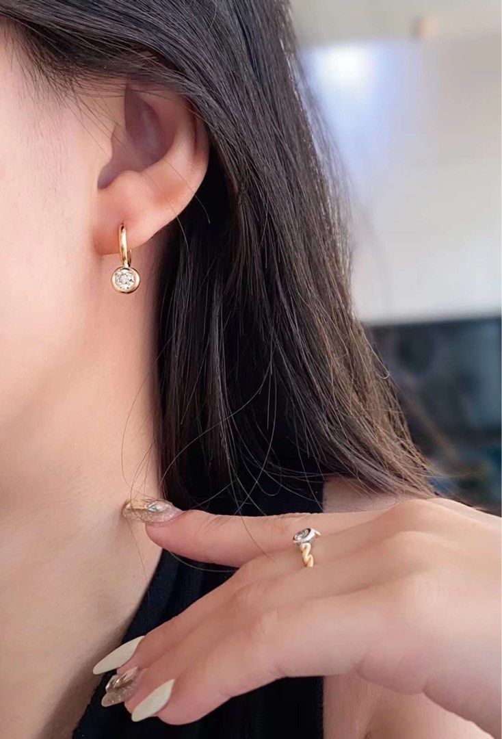 0.5 Carat Lab Created Diamond Halo Stud Earrings Set In 9k Gold Plated 925  | eBay