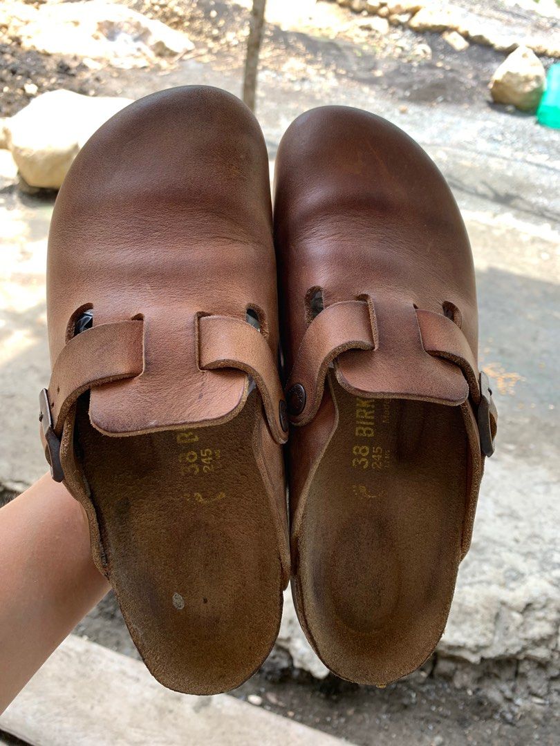 Birkenstock boston oiled hot sale leather antique brown