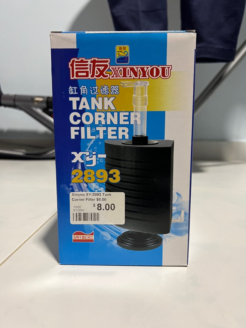 Xinyou XY-2010 Corner Filter with Filter Media (Suitable up to 3 Feet  Tank)