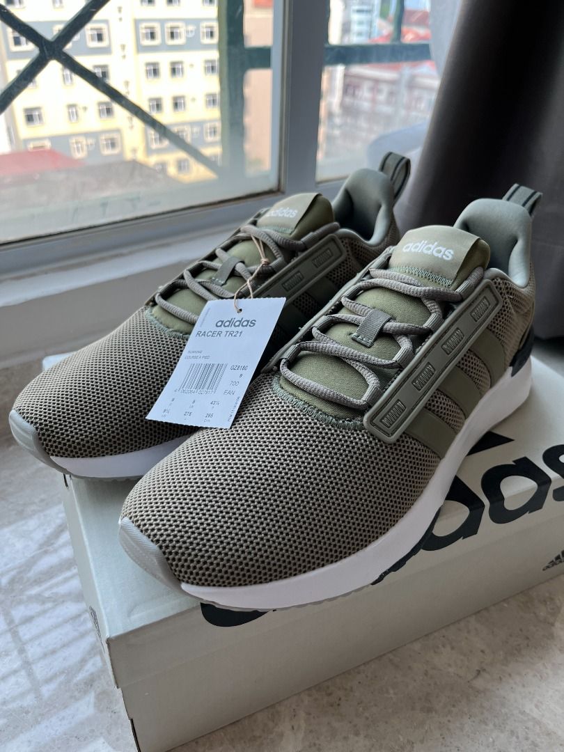 Brand New US 9.5 Men adidas Racer TR21 Green Men s Fashion