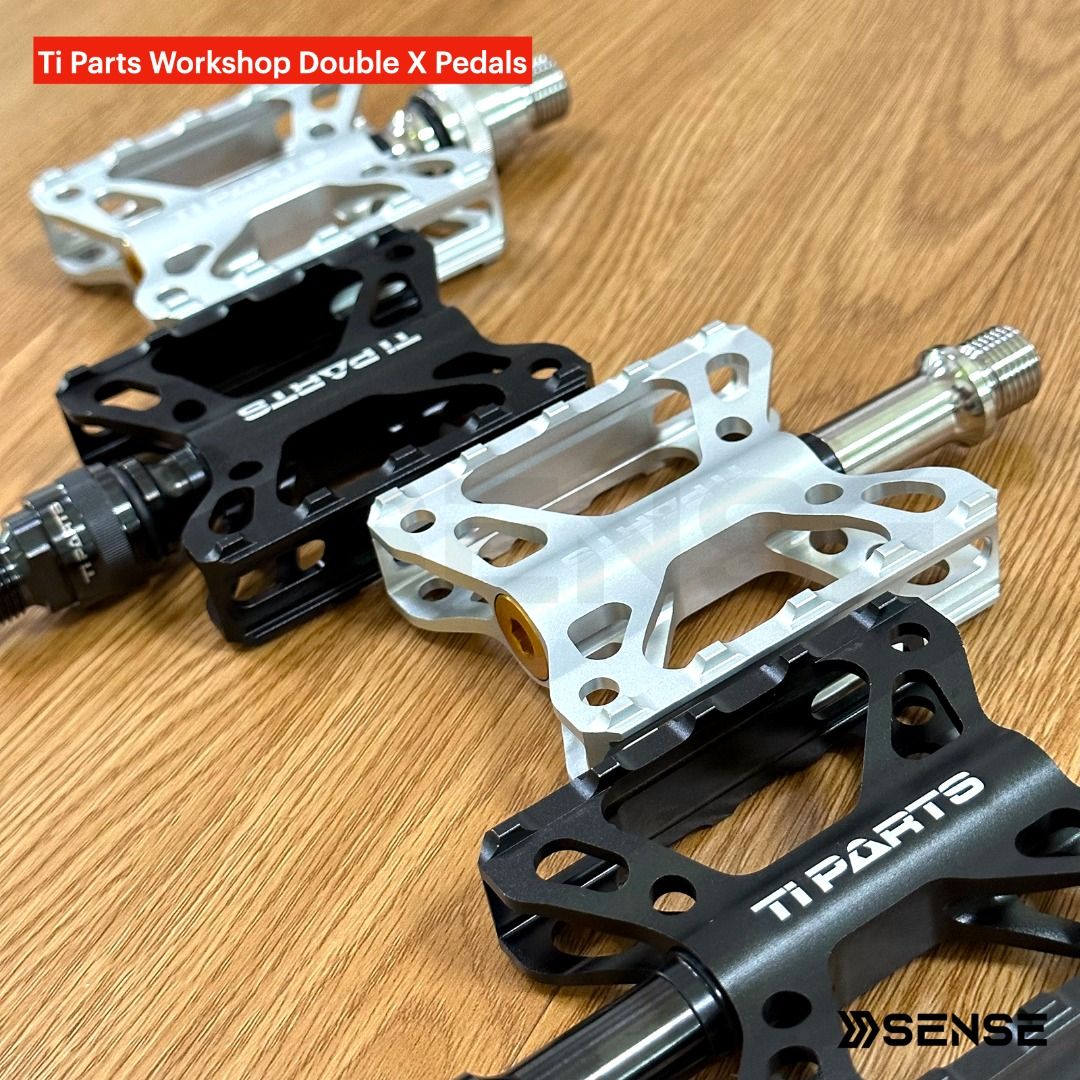 Brompton Ti Parts Double X Pedals Sports Equipment Bicycles