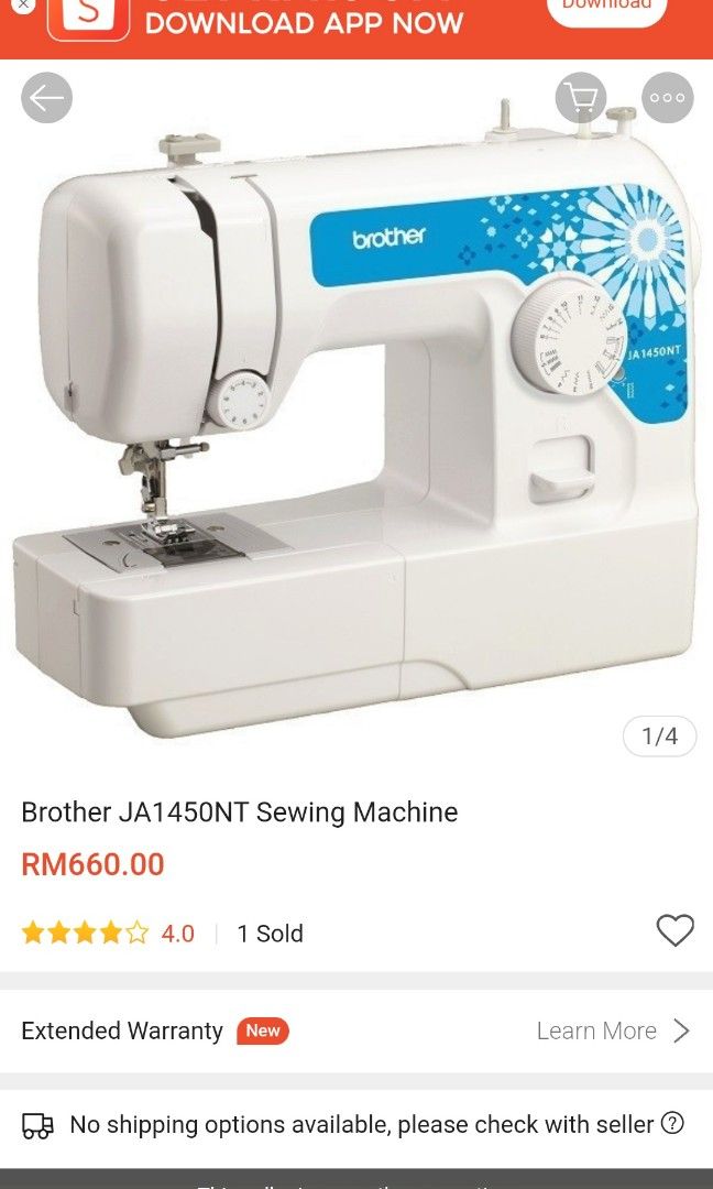 Brother JA1450NT Sewing Machine, TV & Home Appliances, Other Home