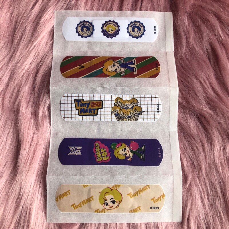 BTS Tiny Tan Band Aid - V (Category: Medical Supplies & Tools) located in Mandaue City. Submitted by wyatt_whatevers (Listing ID 1250314727, Image 2). Description: 5pcs/pack 2 sets to choose from Authentic Brand New.