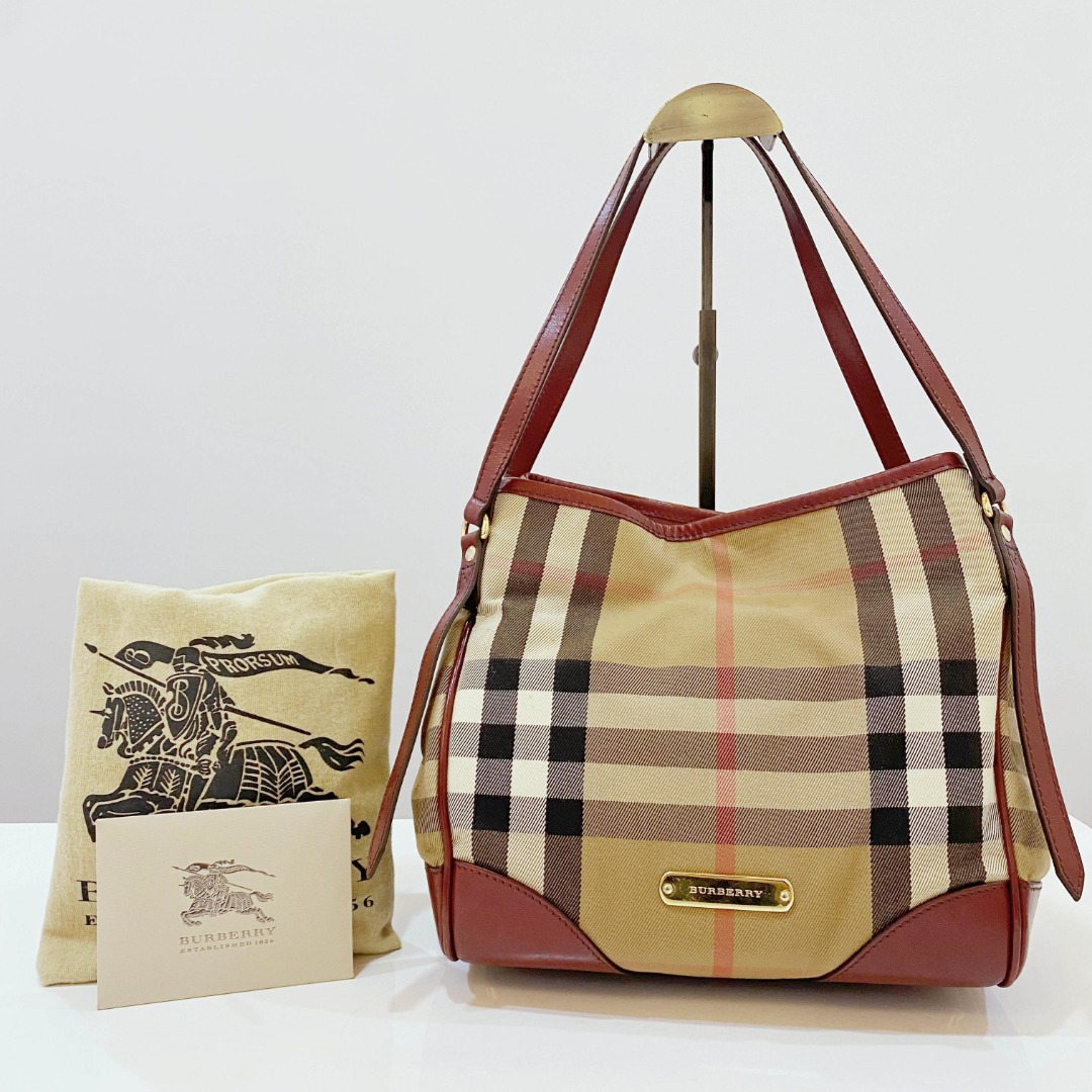 Burberry bridle house check medium canterbury tote clearance