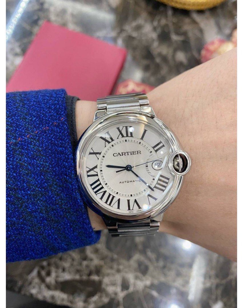CARTIER BALLON BLEU REF W69012Z4 42MM AUTOMATIC YEAR 2017 WATCH