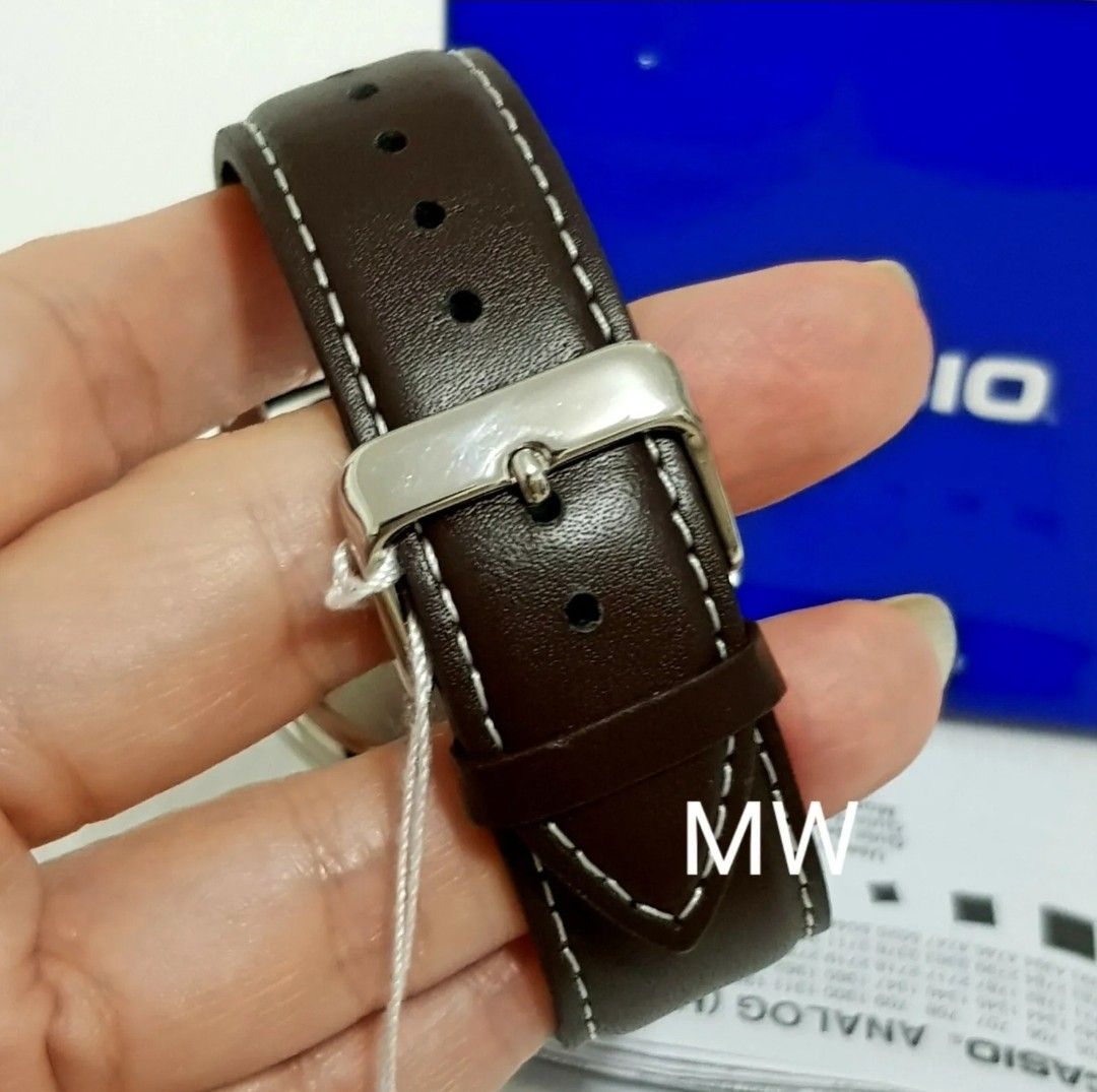 Casio MTP 1314L 7A Men s Date Analog Quartz Dress Brown Leather Watch Mtp1314l Men s Fashion Watches Accessories Watches on Carousell