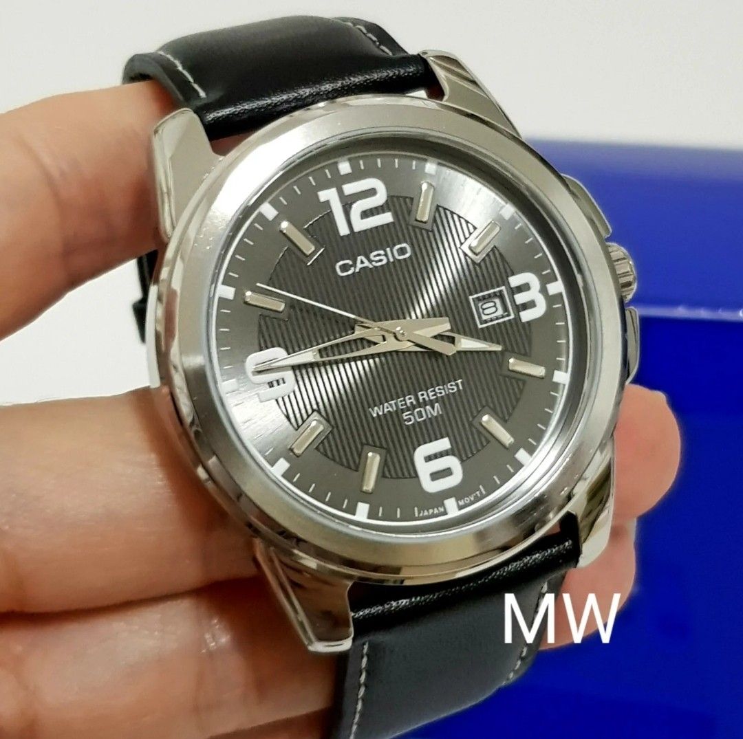 Casio MTP 1314L 8A Men s Date Analog Quartz Dress Leather Watch Mtp1314l Man Men Men s Fashion Watches Accessories Watches on Carousell