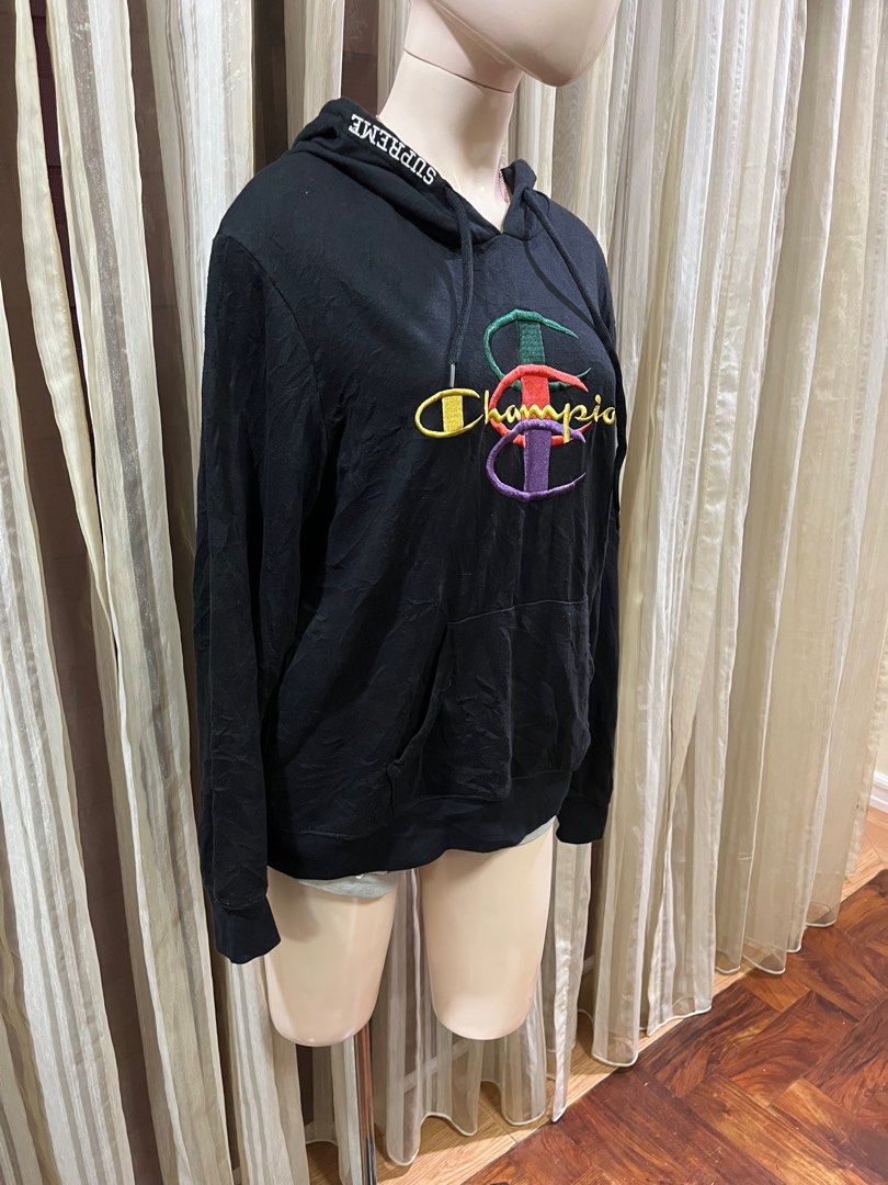 Supreme champion stacked c hooded sweatshirt black sales