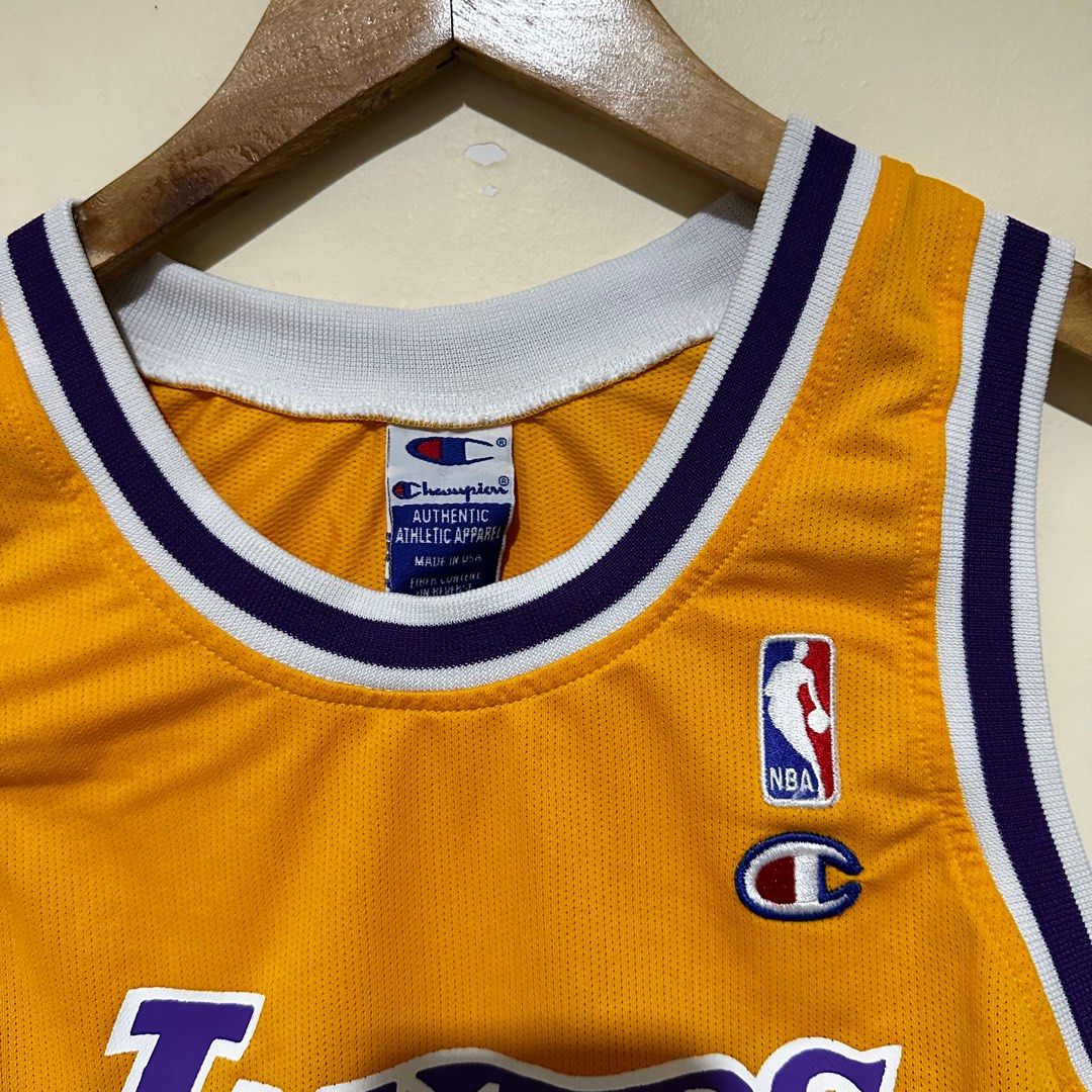 Champion x Lakers Kobe yellow jersey Men s Fashion Activewear