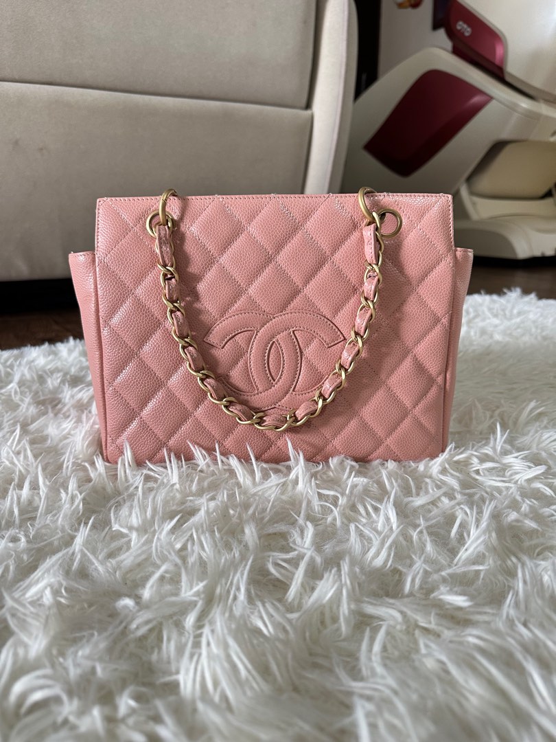Chanel vintage pink PTT Petite Timeless Tote in matte GHW