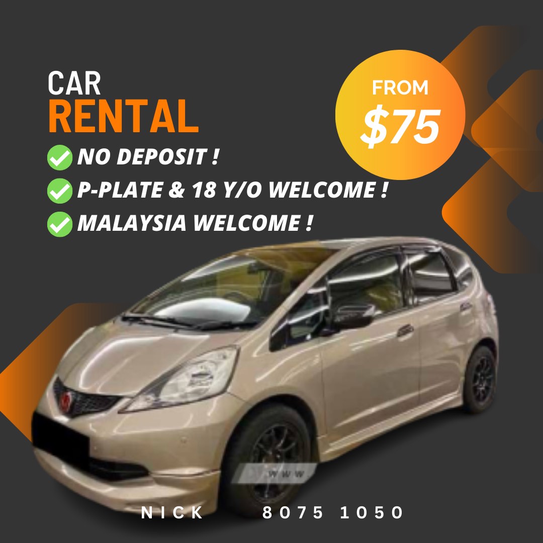 CHEAP RENTAL CAR HONDA FIT MALAYSIA PPLATE Cars, Car Rental on