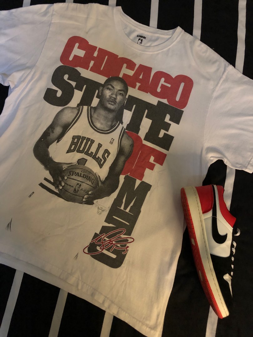 Chicago Bulls Derrick Rose Signature Tee Men s Fashion Tops