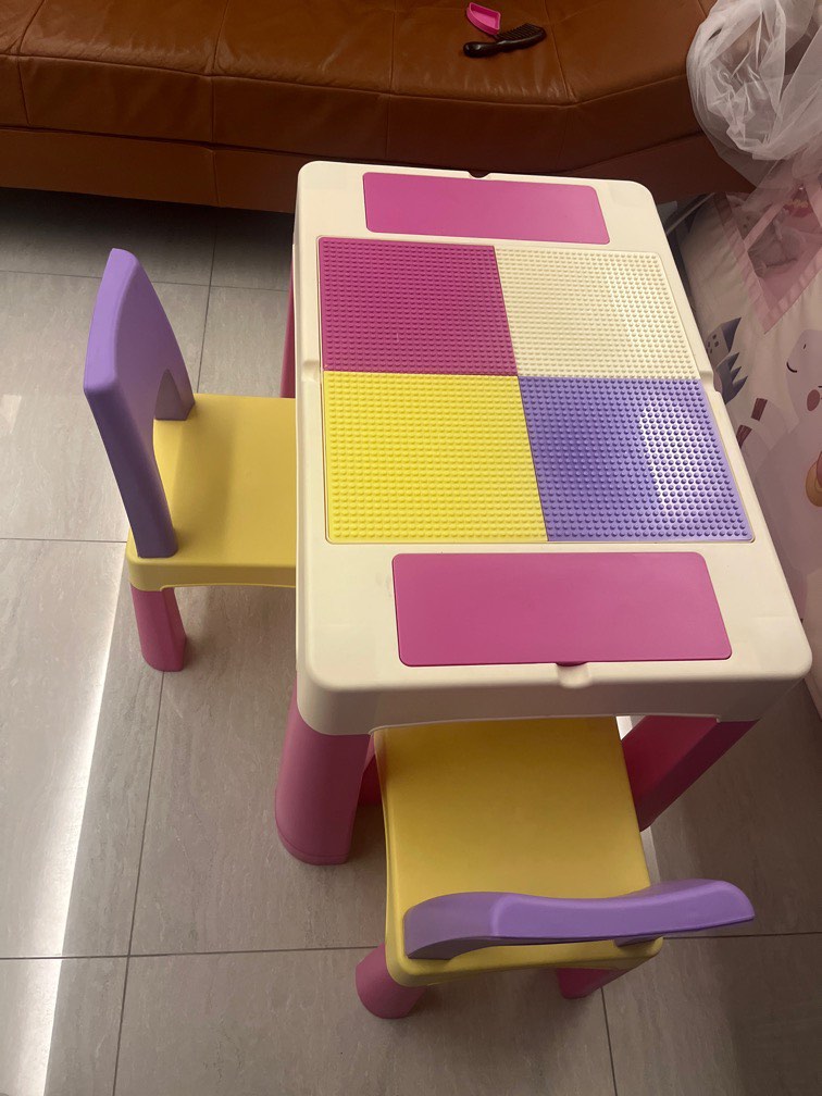Children table, Lego table and chairs, Babies & Kids, Baby Nursery