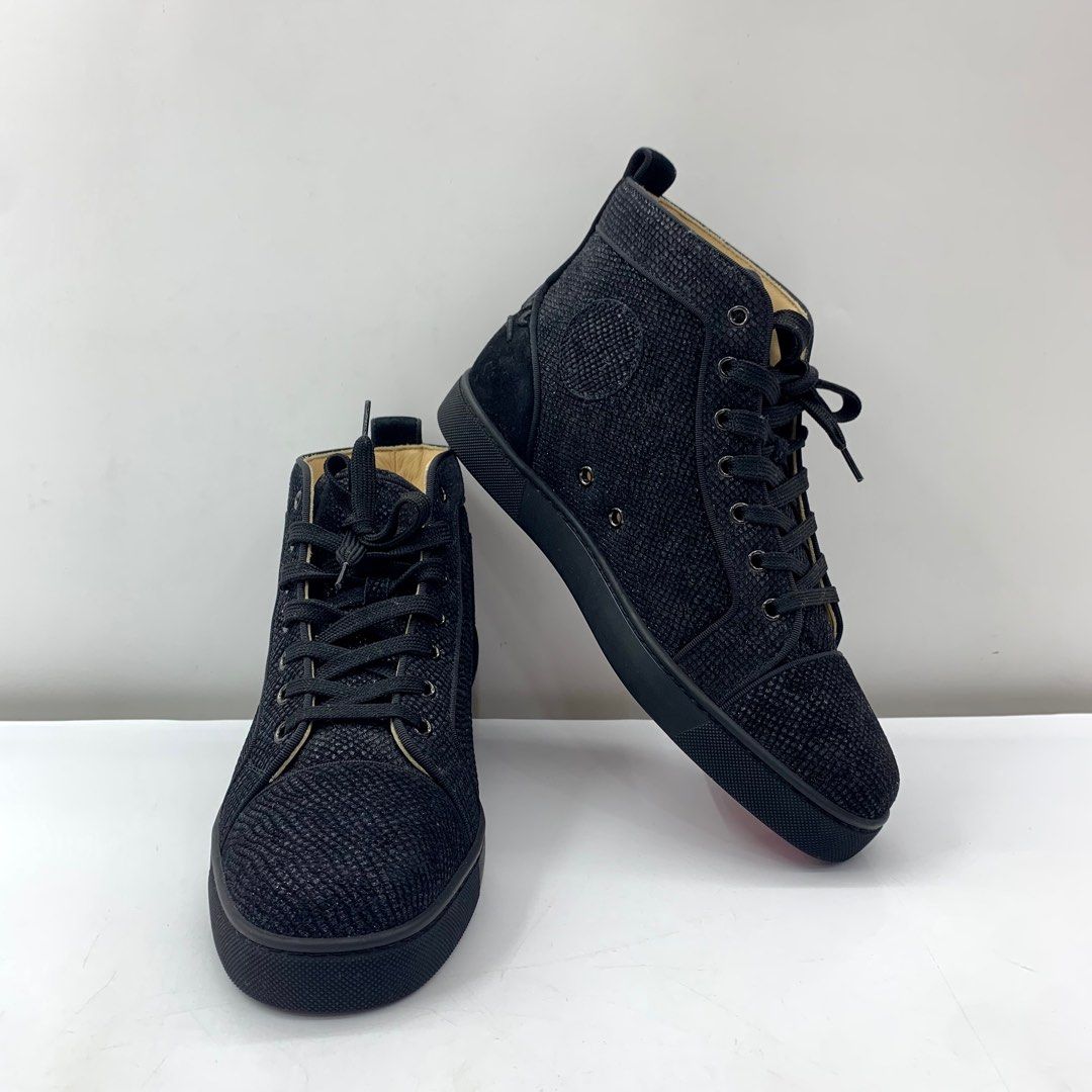 Christian louboutin high top sales black