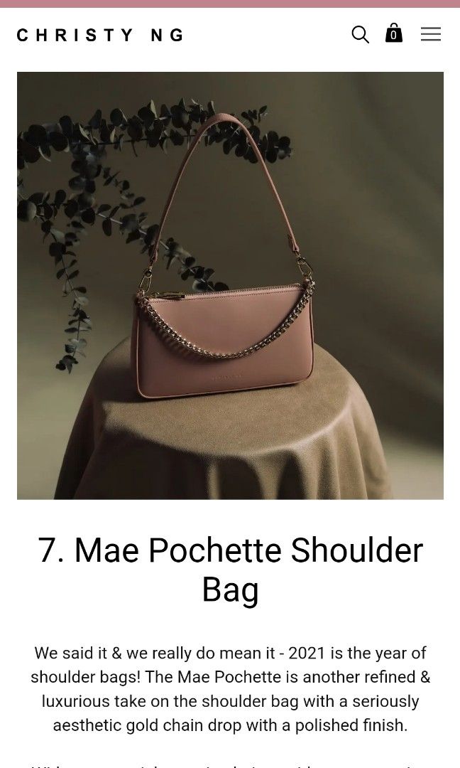 ChristyNg.com - The Mae pochette bag can be worn on my