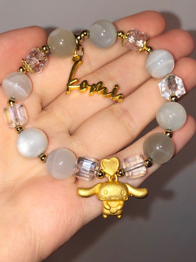 Rainbow Moonstone & Crystal Quartz Stretch Bracelet! Genuine Crystals! – MY  EASY WAYS