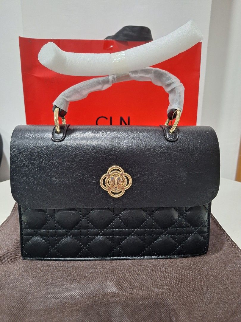 Cln bag (Category: Luxury Bags & Wallets) located in Makati City. Submitted by mercadomyleen529 (Listing ID 1250443958, Image 2). Description: 100% Brand new Celine black shoulder bag with tag , dust bag and paper bag original price 2200 a gift from relatives.